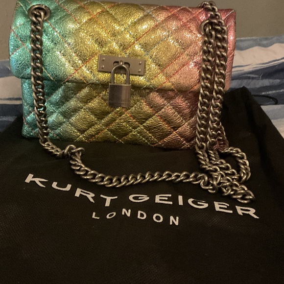 Kurt Geiger Handbags - Kurt Geiger Rainbow Quilted Shoulder Bag